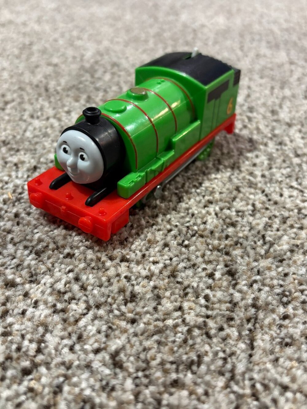 Thomas Friends Motorized Percy Train TrackMaster Green Number 6